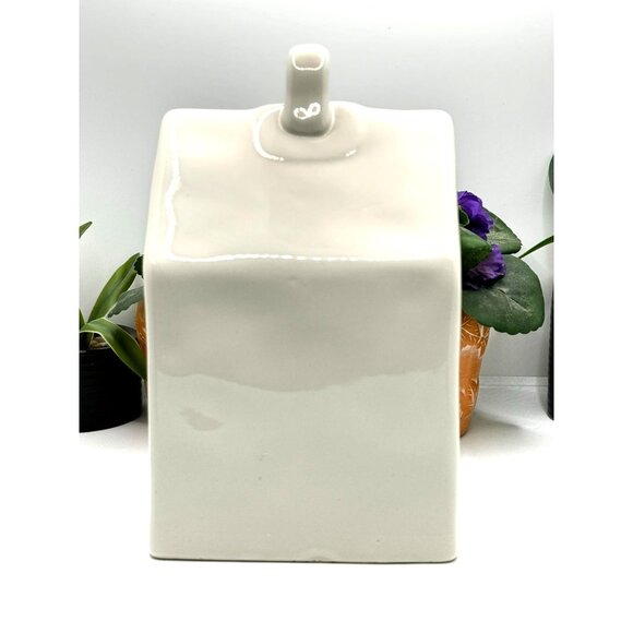 Rae Dunn Ceramic Birdhouse With "Peace" Design - Picture 9 of 9